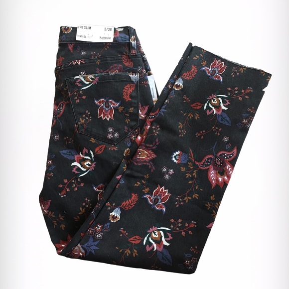 Kensie Denim - Kensie Floral Print Jeans